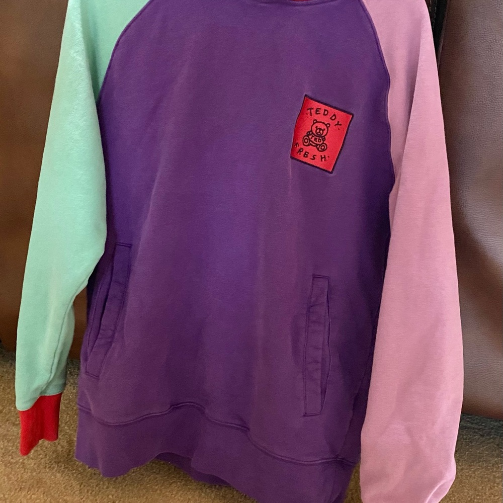 Teddy Fresh Color Block Hoodie